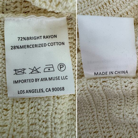 Aya Muse Veluti Embellished Crochet Maxi Dress crystal beaded 2 piece size XS - Picture 10 of 13